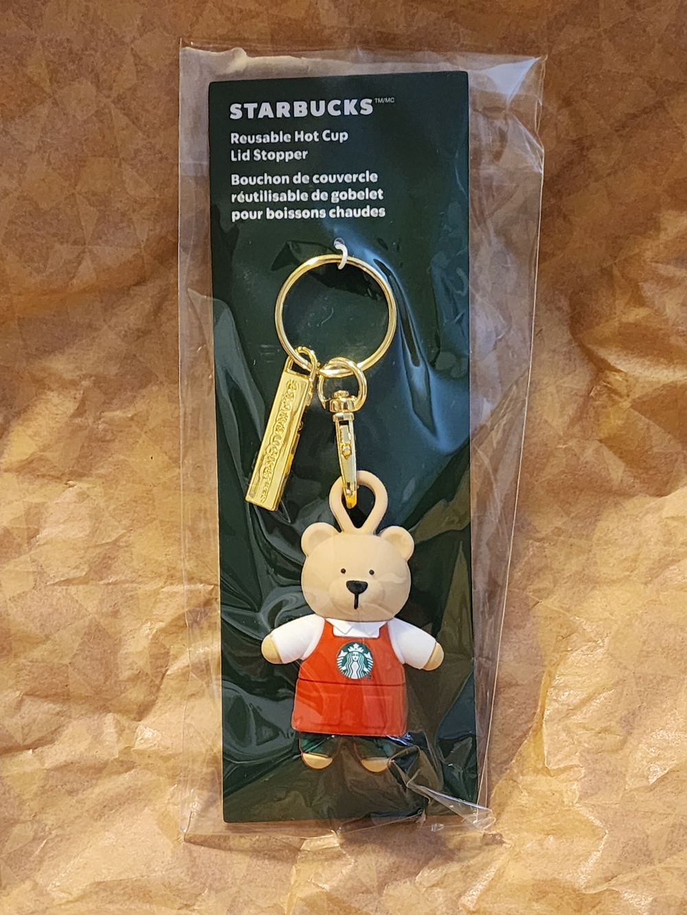Starbucks Bear Keychain – Red Apron